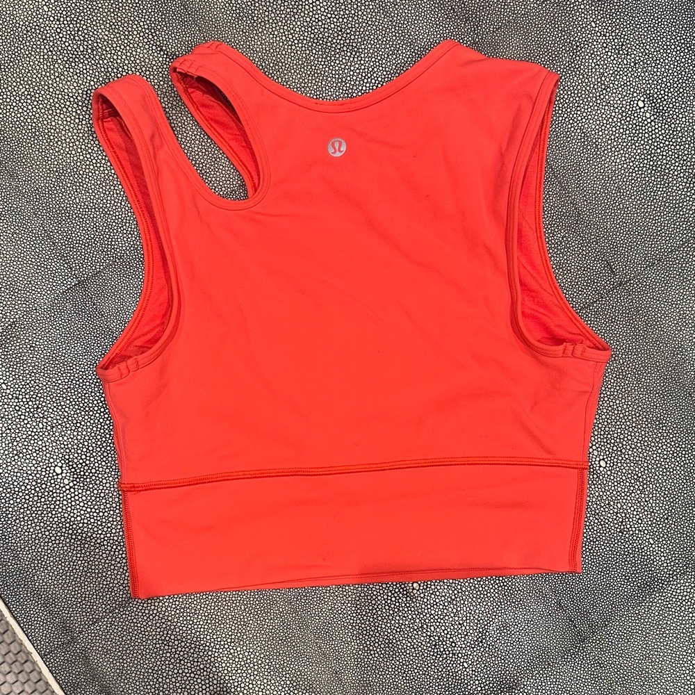 Lululemon Athletica Bold Red Crop Top